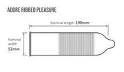 Adore Pleasure Kondome mit Riffeln 144 Stück