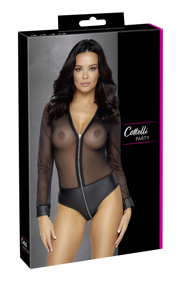 Cottelli Party - Transparenter Body - Schwarz