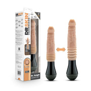 Dr. Skin Silikon - Dr. Knight - Stoßender und vibrierender Dildo - Beige