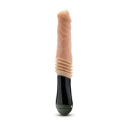 Dr. Skin Silikon - Dr. Knight - Stoßender und vibrierender Dildo - Beige
