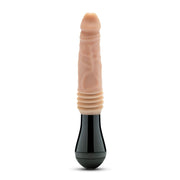 Dr. Skin Silikon - Dr. Knight - Stoßender und vibrierender Dildo - Beige