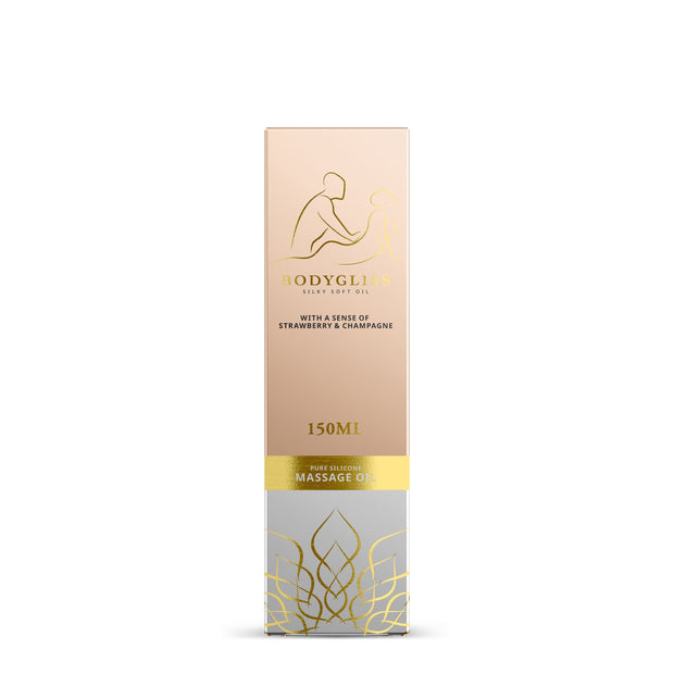 BodyGliss - Massageöl und Gleitmittel in 1 Erdbeere & Champagner - 150 ml
