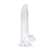 Jelly Dildo mit Hoden - 13,5 cm