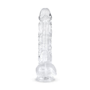 Jelly Dildo mit Hoden - 13,5 cm