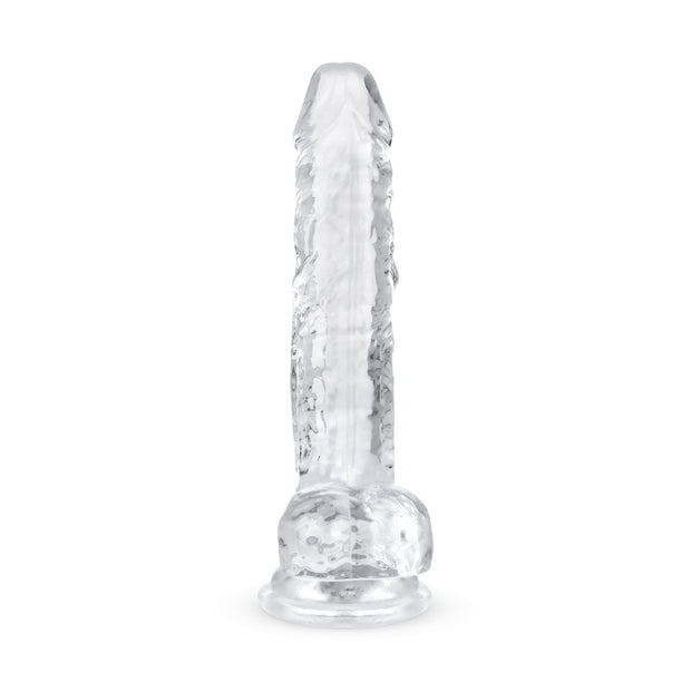 Jelly Dildo mit Hoden - 17 cm
