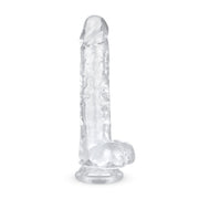 Jelly Dildo mit Hoden - 19 cm