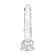 Jelly Dildo mit Hoden - 19 cm