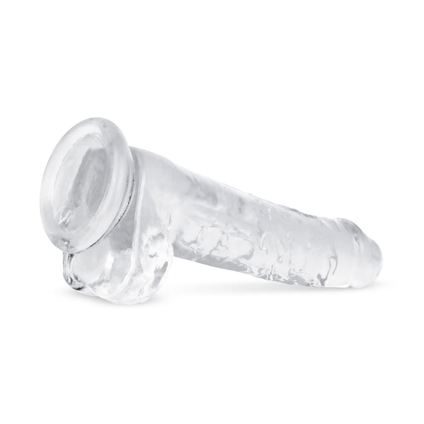 Jelly Dildo mit Hoden - 19 cm