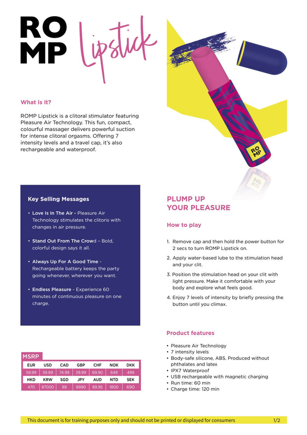 ROMP by Womanizer - Lippenstift - Neon Pink