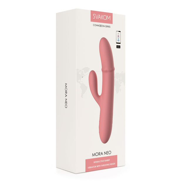 SVAKOM - Mora Neo Interaktiver Stoßvibrator - Pfirsich