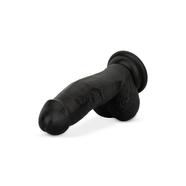 Dildo mit Hoden 12 cm - Schwarz