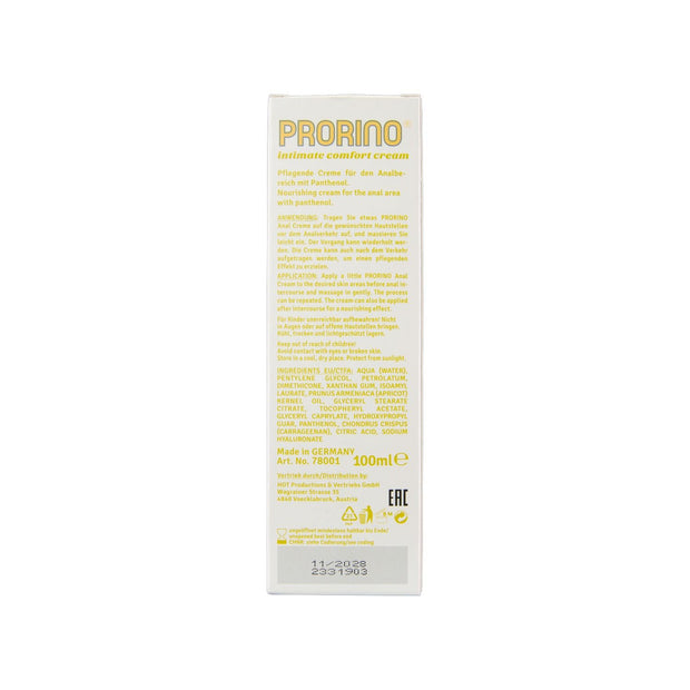 HOT - PRORINO Sensible Anal Komfortcreme - 100 ml
