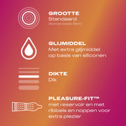 Durex Pleasure Me Kondome - 10 Kondome