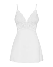 Babydoll Set Mit Spitze - Weiß
