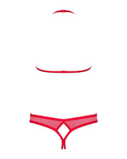 Obsessive - 870-sec-3 Zweiteiliges Set - Rot