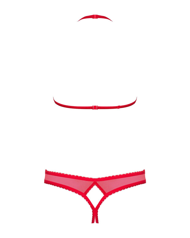 Obsessive - 870-sec-3 Zweiteiliges Set - Rot