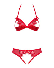 Obsessive - 870-sec-3 Zweiteiliges Set - Rot