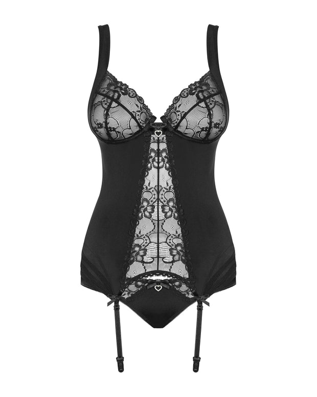 Heartine Strumpfhalter-Korsett-Set