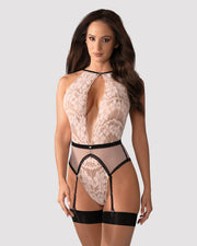 Lilines Garter Teddy - Rosa