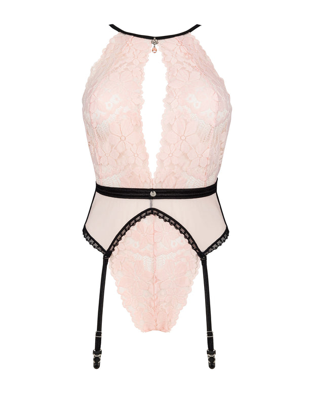 Lilines Garter Teddy - Rosa