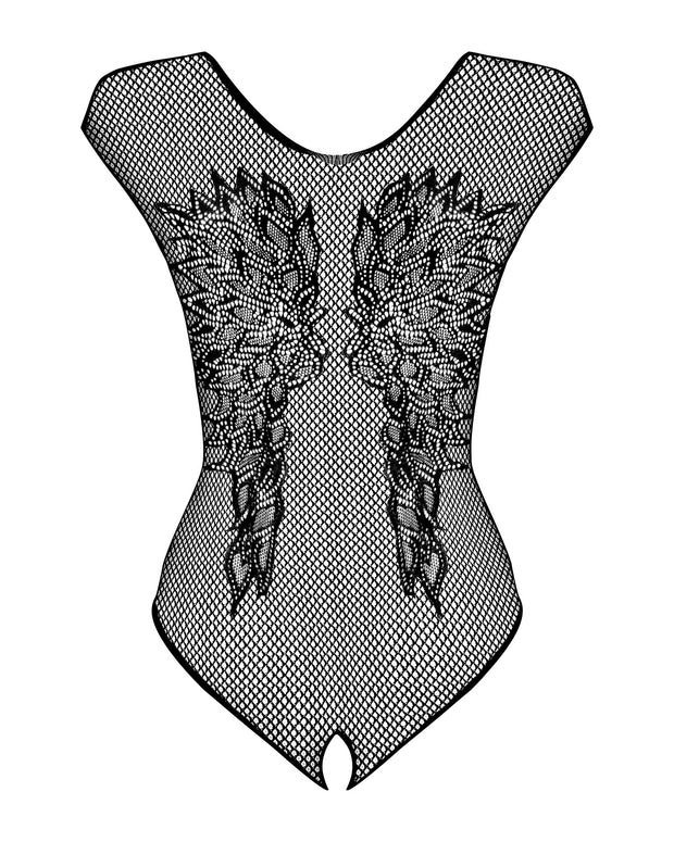 Netzstoff-Body mit offenem Intimbereich