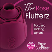 Skins Rose Buddies - Der Rose Flutterz Vibrator - Bordeaux