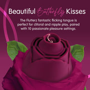 Skins Rose Buddies - Der Rose Flutterz Vibrator - Bordeaux