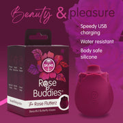 Skins Rose Buddies - Der Rose Flutterz Vibrator - Bordeaux