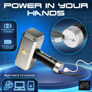 XR Brands - Thunder Stroker Saugender Masturbator - Silber & Schwarz