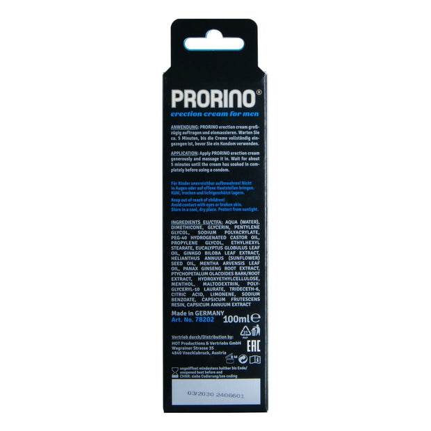Ero Prorino Erection Cream für den Mann - 100 ml