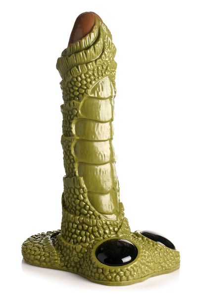 XR Brands - Riesiger Schuppiger Sumpfmonster-Dildo - Grün