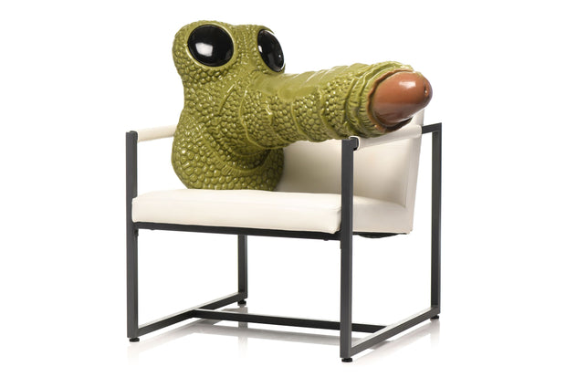 XR Brands - Riesiger Schuppiger Sumpfmonster-Dildo - Grün