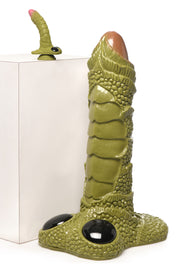 XR Brands - Riesiger Schuppiger Sumpfmonster-Dildo - Grün