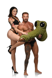XR Brands - Riesiger Schuppiger Sumpfmonster-Dildo - Grün