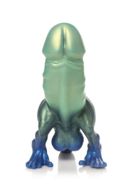 XR Brands - Jurassic Cock Dinosaurier Dildo - Grün & Blau