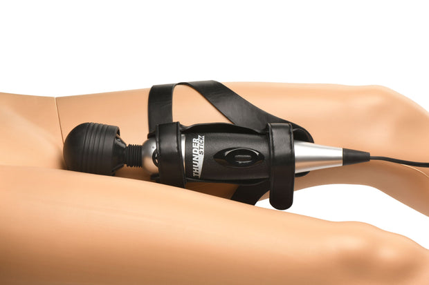 XR Brands - Thunder Strap Wand Oberschenkel-Harness - Schwarz