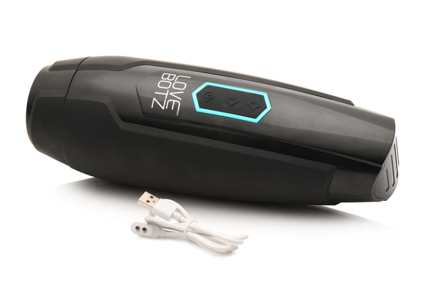 XR Brands - Stoßende und Vibrationsmasturbator - Schwarz