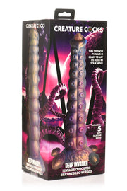 XR Brands - Tiefe Eindringling Tentakel Ovipositor Silikon Dildo mit Eiern
