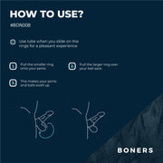 Boners Siliconen Cockring En Ballstretcher - Grijs