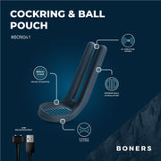 Boners Penisring & Hodenstimulator - Blau
