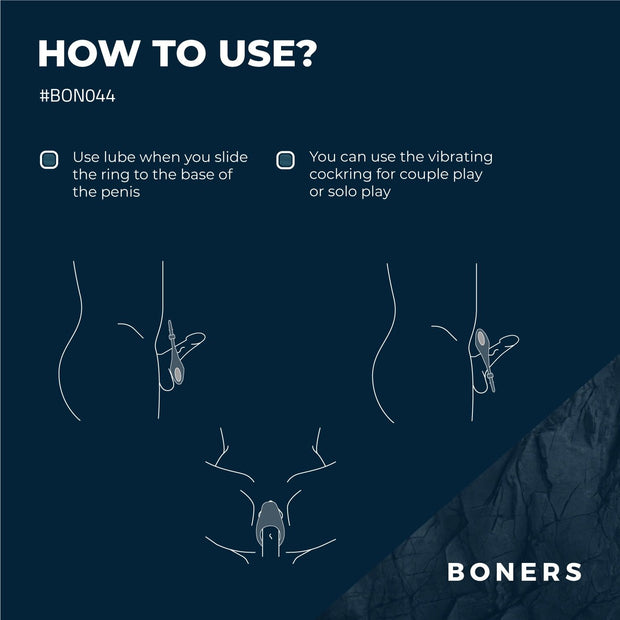 Boners Verstellbarer Penisring - Blau