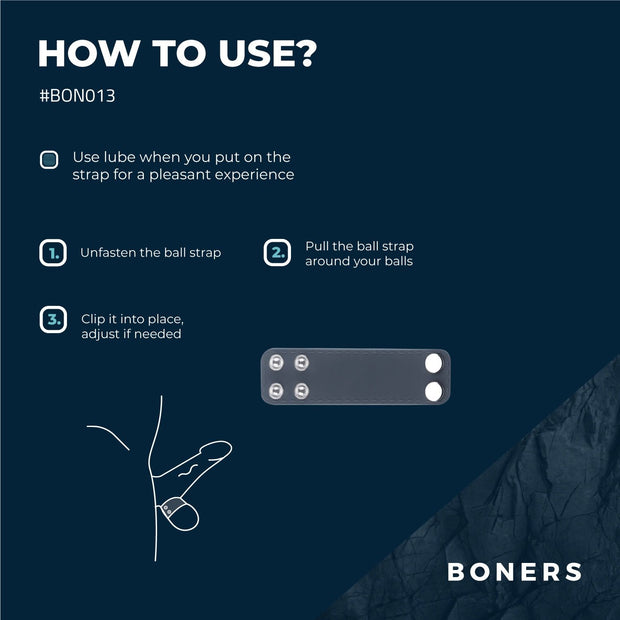 Boners Brede Ball Strap - S/M