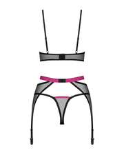 Obsessive - Novenes 3-teiliges Set - Schwarz/Lila