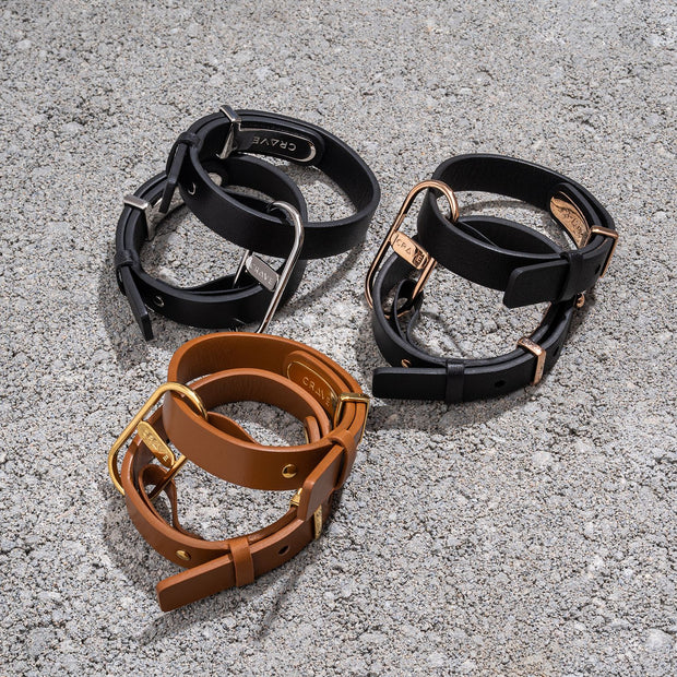 Crave - ICON Cuffs Black/Rose Gold