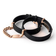 Crave - ID Handschellen - Schwarz/Roségold