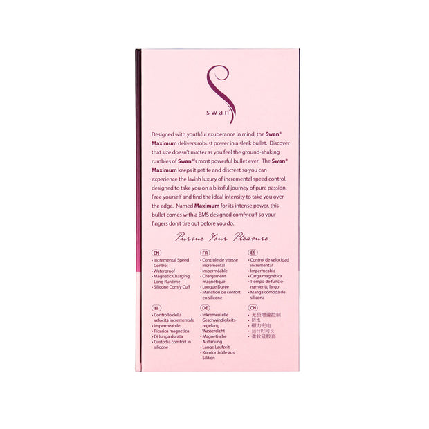 Swan - Rechargeable Bullet Pink