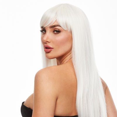 Pleasure Wigs - Pruik Amber White Glow in the Dark