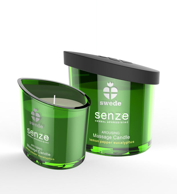Swede - Senze Arousing Massage Candle Lemon Pepper Eucalyptus 50 ml