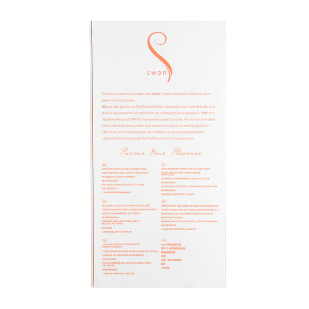 Swan - The Blossom Swan Rotating & Vibrating Peach