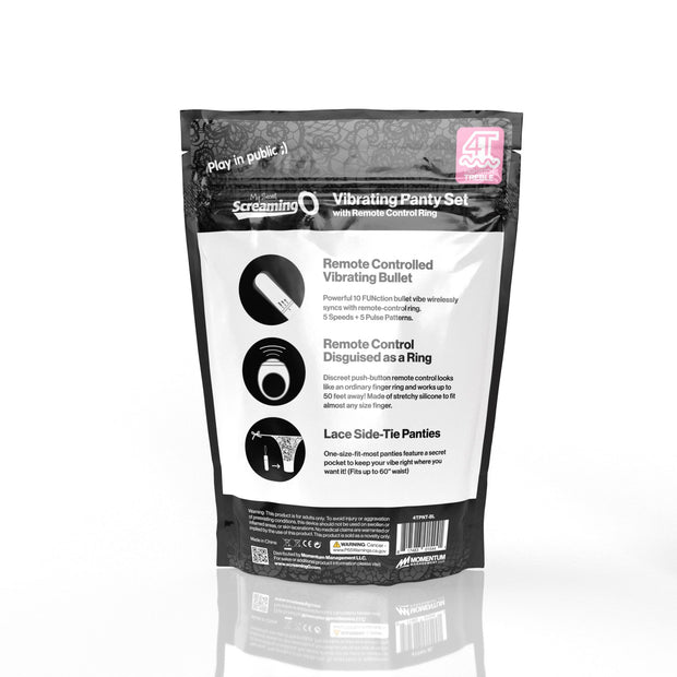 The Screaming O - My Secret Screaming O 4T Panty Vibe Black